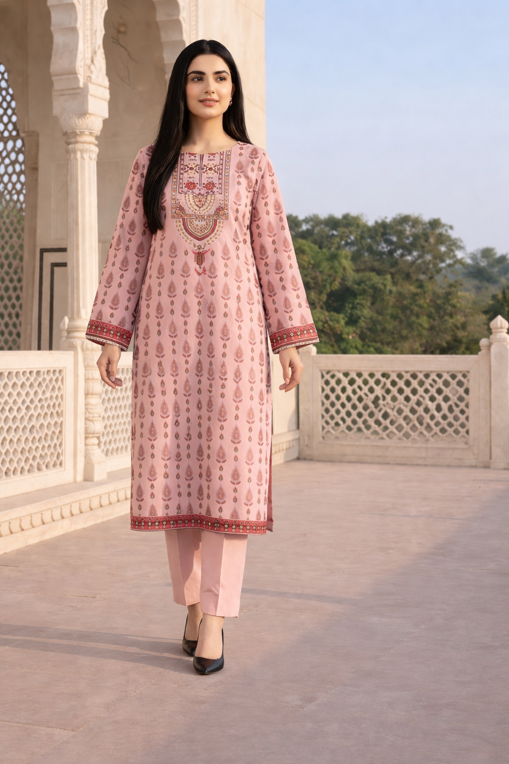 Pink Modern prints and breathable fabric