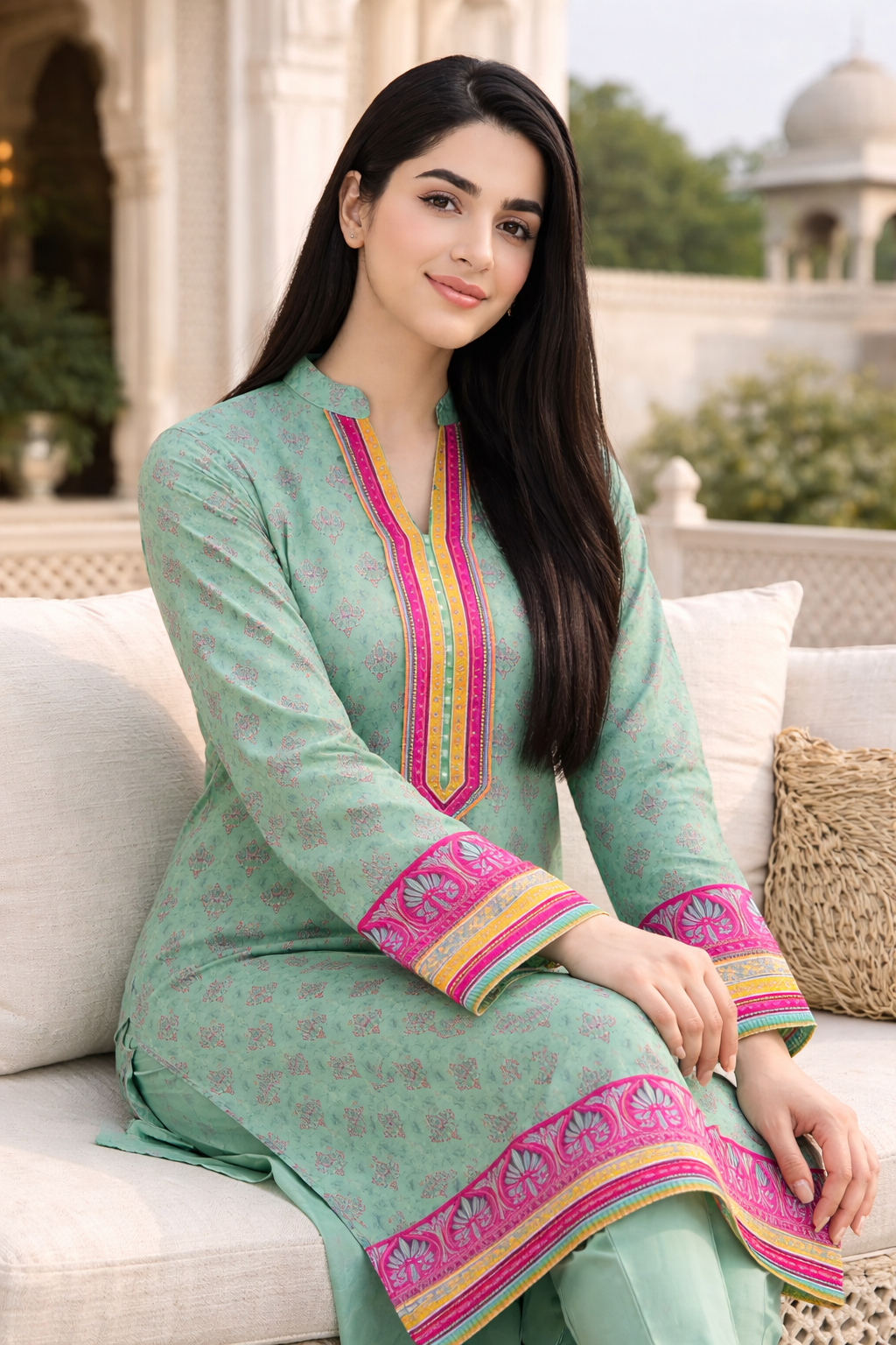 Pista Color Elegant Printed Daily Wear